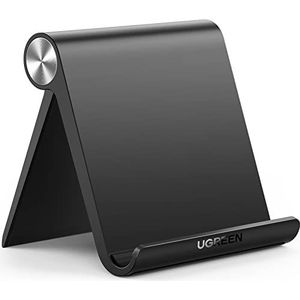 UGREEN Tablet Houder Verstelbare Hoek Tablet Stand Compatibel met iPad Pro Air Mini 11, Galaxy Tab S9 A7, Redmi Pad, Huawei MatePad, iPhone 15 Pro Max enz. (Zwart)