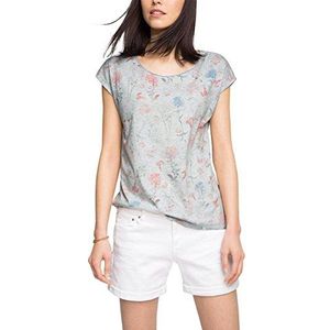 ESPRIT T-shirt voor dames, meerkleurig (Medium Grey 5 039), XS
