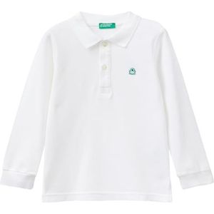 United Colors of Benetton Poloshirt voor kinderen en tieners, wit 101., 24 Maanden
