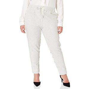 ONLY TALL Onlpoptrash Easy Rush Stripe PNT Tall damesbroek, Cloud Dancer/Stripes: zwart, M