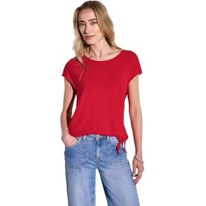 Street One - Dames Shirt - Rood - Met Knoopdetail