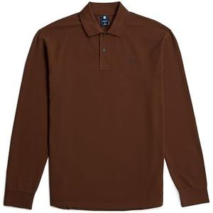 G-Star RAW Dunda Core poloshirt, Bruin (Dk Plum D14141-5864-8168), L