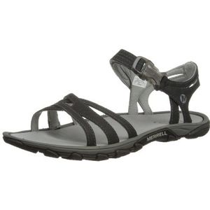 Merrell Enoki riempje voor meisjes, casual sandalen, Zwart, 19 EU