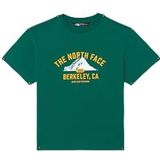 The North Face Oversized Varsity-t-shirt Met Print Voor Tieners Evergreen male