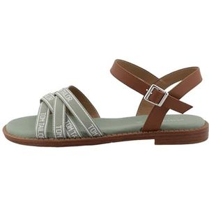 Merk - Model - Sandalen - Zwart - Imitatieleer en Textiel