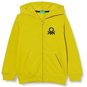 United Colors of Benetton Jongens hoodie met lange mouwen, mosterdgeel 26b, 130 cm