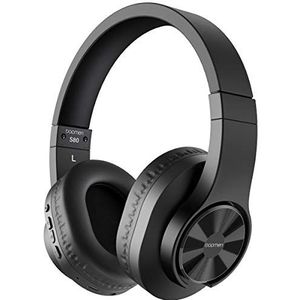 Bopmen Bluetooth Hoofdtelefoon over het oor - bedrade hoofdtelefoon met diepe bas, comfortabele oorschelpen, ingebouwde microfoon, draadloze hoofdtelefoon voor telefoon, iPad, pc, laptop, muziek (S80)