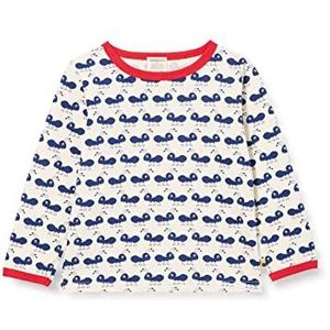 loud + proud Uniseks kinder-T-shirt met lange mouwen met mierenprint, GOTS-gecertificeerd T-shirt, ultra marine, 122/128 cm