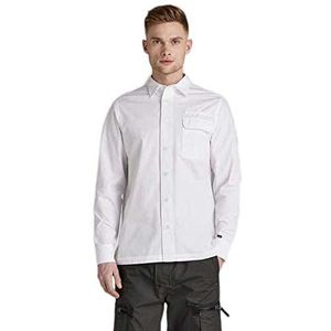 G-STAR RAW Heren Pen Pocket Regular Overhemd Shirts, wit (White D20545-c973-110), M