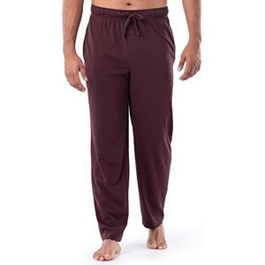 Fruit of the Loom Gebreide nachtbroek van jersey in grote maten (1 en 2 verpakkingen), pyjama, donkerrood, XL heren, Donker Rood, XL