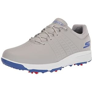 Skechers Torque waterdichte golfschoen voor heren, Grijze en blauwe zool, 45.5 EU