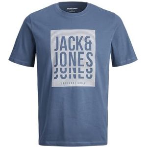 JACK & JONES JJFLINT Tee SS Crew Neck, blauw (ensign blue), S