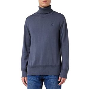 G-STAR RAW Heren Premium Core Turtle Knit Pullover Sweater, Blue (fantem Blue C560-863), L
