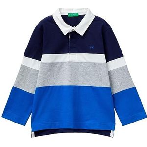United Colors of Benetton Poloshirt voor kinderen en jongeren, Veelkleurige strepen 901, 1 jaar