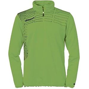 uhlsport Pullover Match 1/4 Zip Top, Groen Flash/Zwart, XXS