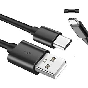 Lite-an - USB C-oplaadkabel voor Samsung oplader USB A naar USB C Type C oplaadkabel Snel opladen 3A 15W Android Huawei, Xiaomi, Nokia, Motorola - Ultra-duurzame USB C-kabel 3,3 ft/1 meter, zwart