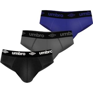 Umbro Katoenen herenslips, 3 stuks, comfortabel en zacht, Effen, XXL