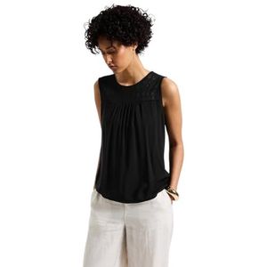 Street One - Dames Top - Zwart - Ajourdetails