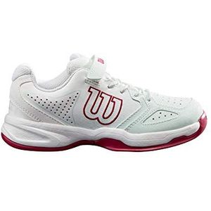 Wilson Unisex kinderen KAOS K tennisschoenen, lichtgroen, wit, roze, 28 EU