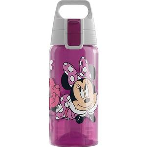 SIGG - Drinkfles voor kinderen - Viva One Disney - Junior Minnie Mouse - Geschikt voor koolzuurhoudende dranken - Lekvrij - Vaatwasmachinebestendig - BPA-vrij - Sport & School - Roze - 0,5L