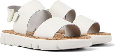 Sandalen - Natuurlijk Wit - 100% Rundleer - 100% EVA