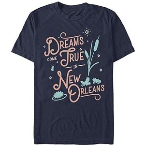 Disney Unisex The Princess & The Frog-New Orleans Organic Short Sleeve T-Shirt, Navy Blue, S, marineblauw, S