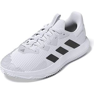 adidas Solematch Control M Clay, herensneakers, Ftwr White Core Zwart Mat Zilver, 48 EU
