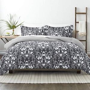 Linen Market Dekbedovertrek Sets, Microfiber, Secret Garden Black, Twin/Twin Extra Lang