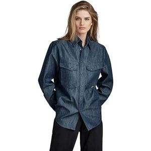 G-STAR RAW Heren Dakota Regular shirt met lange mouwen, blauw (raw denim D303-001), M, Blauw (Raw Denim D303-001), M