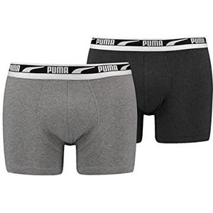 Puma - Men's Boxer - Grijs - Katoen/Elastaan - 2 Stuks
