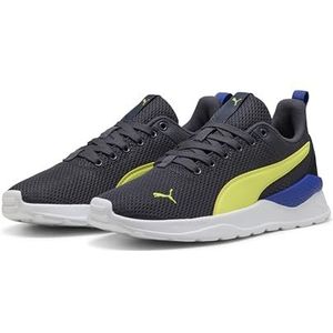 PUMA Uniseks kinderen Anzarun Lite Jr Sneakers, Galactic Gray Lemon Sherbert PUMA Zwart, 38 EU