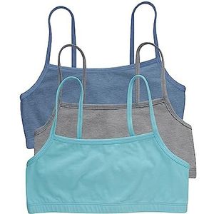 Hanes Damesbeha (verpakking van 3 stuks), Jeansjas/Concrete Heather/Ultra Blue, XXL