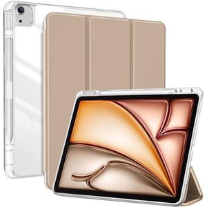 ProCase Hoes voor iPad Air 13 inch (M3/M2 2025/2024) met pennenhouder iPad Pro 12,9 inch (6/5/4/3Gen) Case, 13"" iPad Air M3 2025/M2 2024 Cover met transparante achterkant beschermhoes sterrenlicht