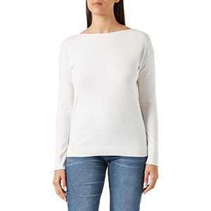 Sisley Womens L/S 14ETM1A48 Sweater, White 074, S, Wit 074, S