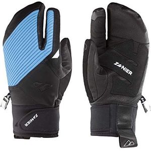 Zanier Unisex – volwassenen 21078-2028-9 handschoenen, zwart, lichtblauw, 9