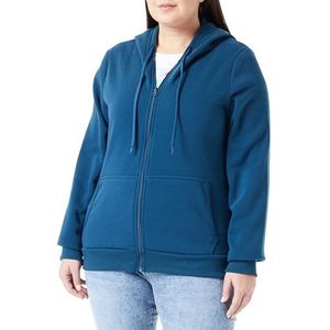 Sweatvest - Effen - Capuchon - Normale Pasvorm - Lange Mouw