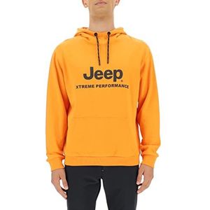 Jeep O102626-O288 XP sweatshirt met capuchon en oversized logo Xtreme Performance JX223A heren Sun Orange/Black XL