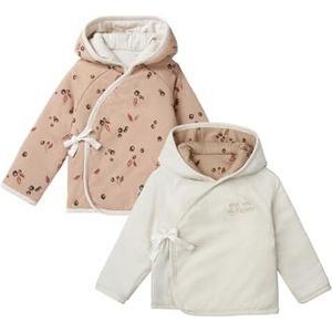 Noppies Baby Unisex Baby Indoor Jacket Tuscola Omkeerbaar gebreid vest, Light Taupe - N082, 80 cm