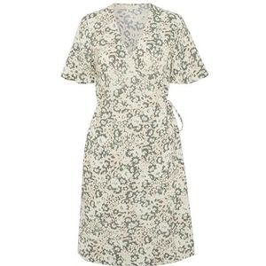 Part Two GilandaPW Damessilhouet Below Knee Length Dress, Agave Green Blurred Flower, 44