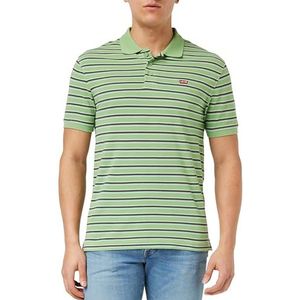 Levi's heren T-Shirt Housemark Polo, Hopscotch Stripe Aspen Green, M