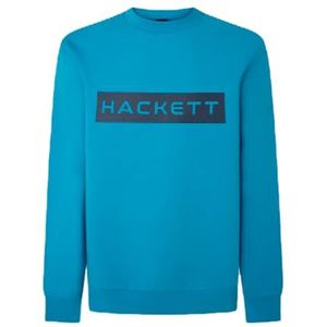 Hackett London Heren Ivy Sweatshirt, Blauw (Hypa Blue), XXL, Blauw (Hypa Blue), XXL