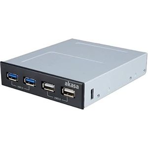 Akasa AK-ICR-12V3 3.5 inch Interconnect S Front Panel 2x USB 3.0 Hub