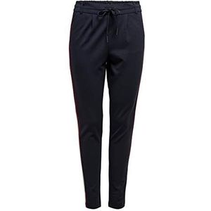 ONLY Dames Onlpoptrash Easy Duo Mix Panel Pant Noos broek, blauw (Night Sky Detail:w. Cloud Dancer/High Risk Red), XS