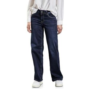 STREET ONE Jeans met brede pijpen, Deep Blue Washed, 29W / 32L