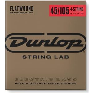 Dunlop DBFS45105 Flatwound Bassnaren, Medium