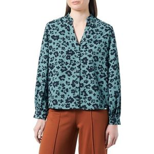 Q/S by s.Oliver Damesblouse met lange mouwen, blauwgroen., 34