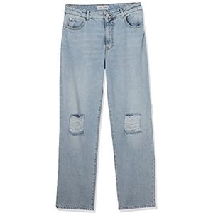 Pinko Barbra Boyfriend Denim Jeans voor dames, Pj1_wassen gemarmerd, 24