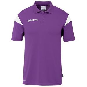 uhlsport Squad 27 Poloshirt voor heren, dames en kinderen, T-shirt met polokraag, paars/wit, L