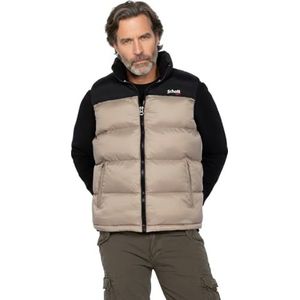 Schott NYC UTAHV donsvest met schouders, Schott, beige, maat L voor volwassenen