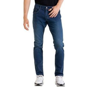 Rica Lewis Heren RL70 Fibreflex Straight Jeans, Blauw, 46